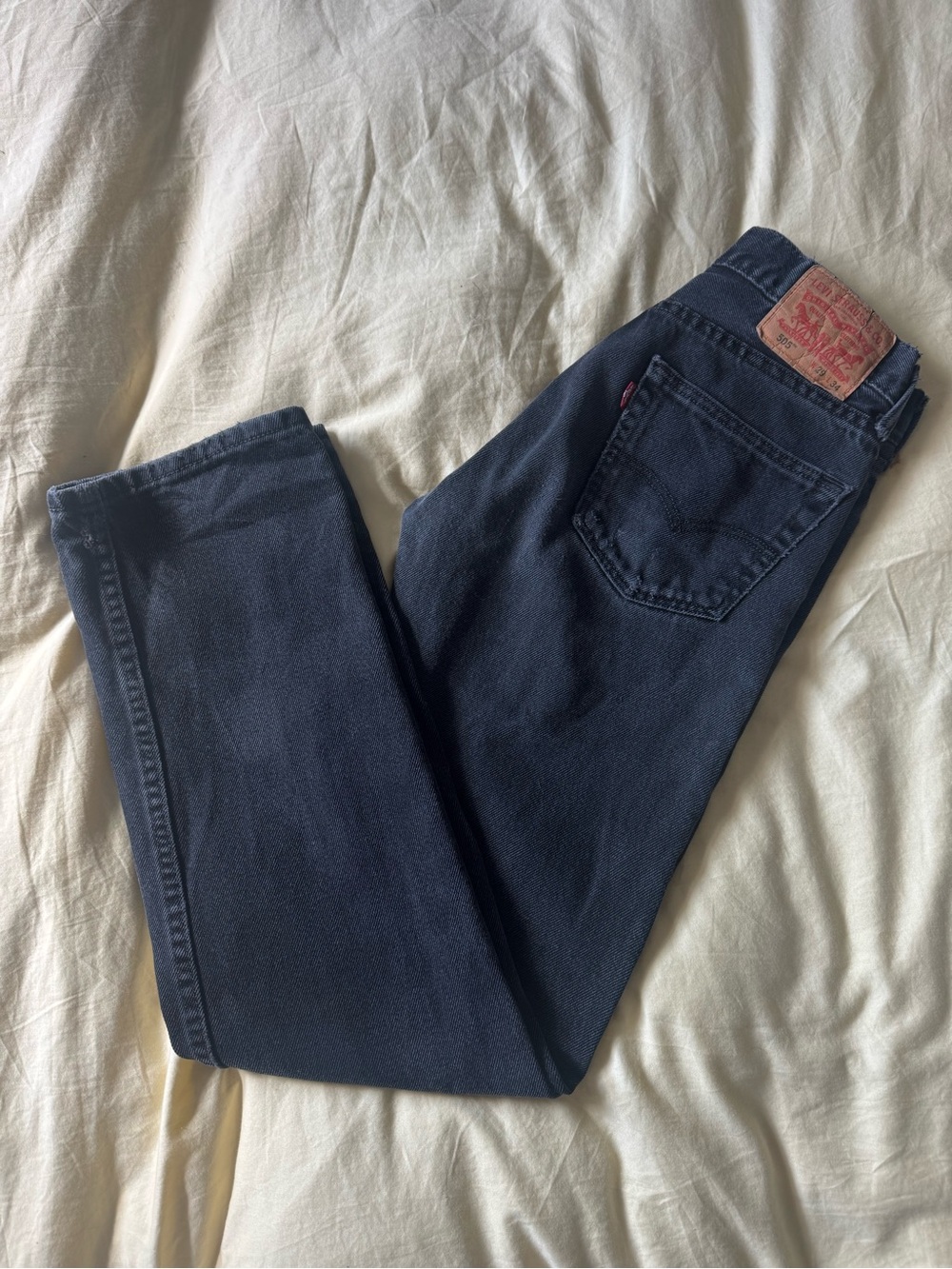 Levi’s 505 Regular Fit Straight Leg Jeans Faded Black W29 L34